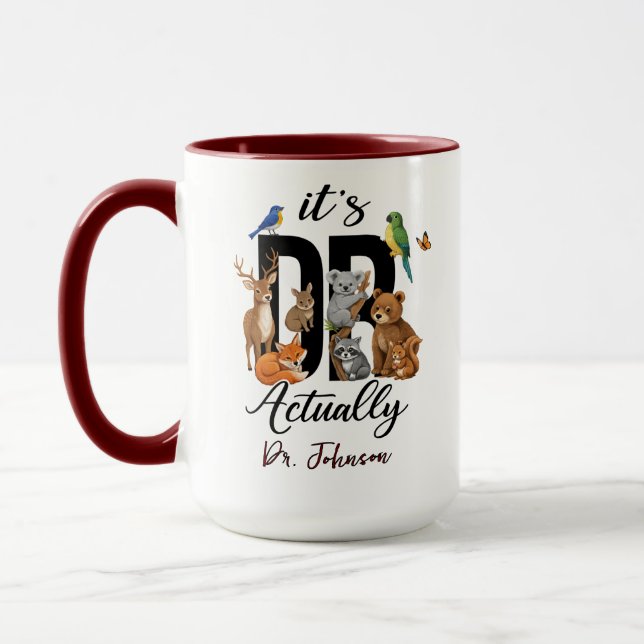 It’s Dr. Actually Animals | Funny Doctor Day Tasse (Links)