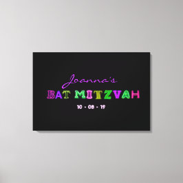 IT"S ELECTRIC Bar Mitzvah Memory Sign-In-Board Leinwanddruck