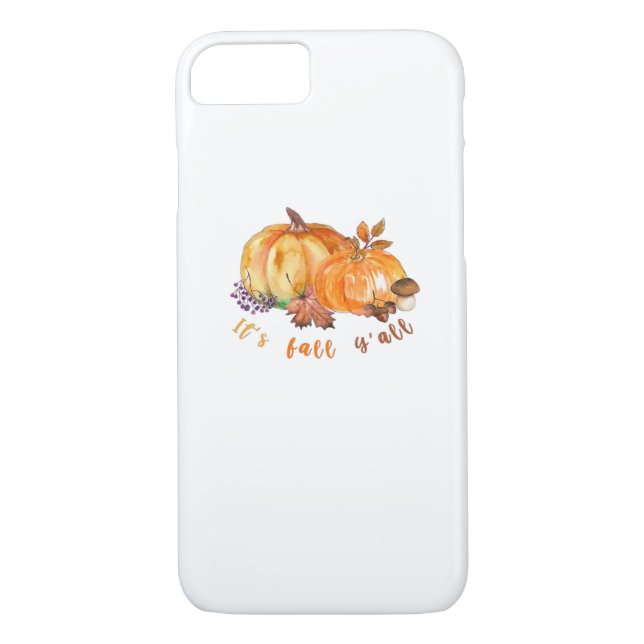 It’s Fall Y’all Autumn Leaves Pumpkin And Mushroom Case-Mate iPhone Hülle (Rückseite)