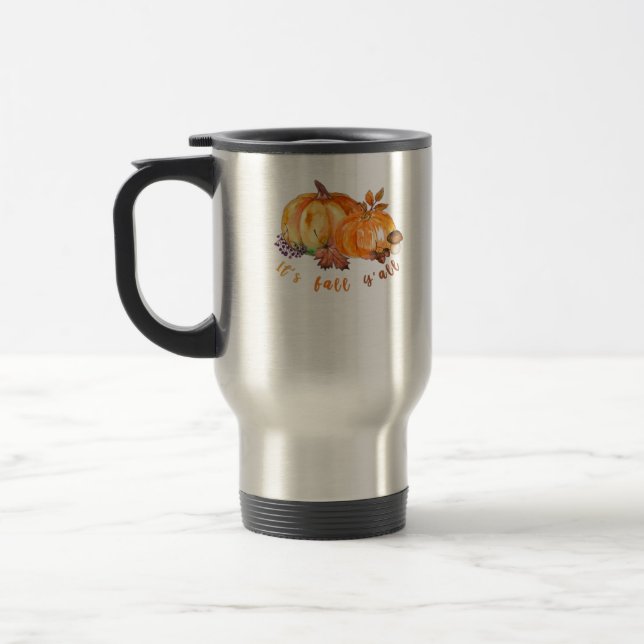 It’s Fall Y’all Autumn Leaves Pumpkin And Mushroom Reisebecher (Links)