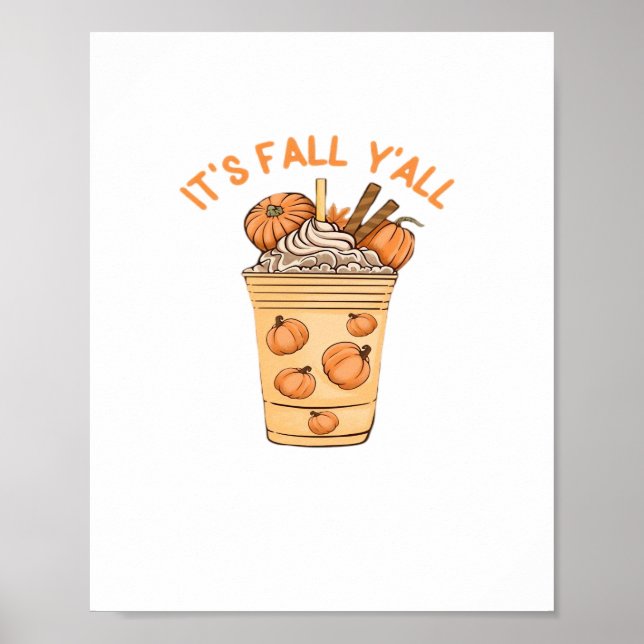 It’s Fall Y’all Cool Retro Poster (Vorne)