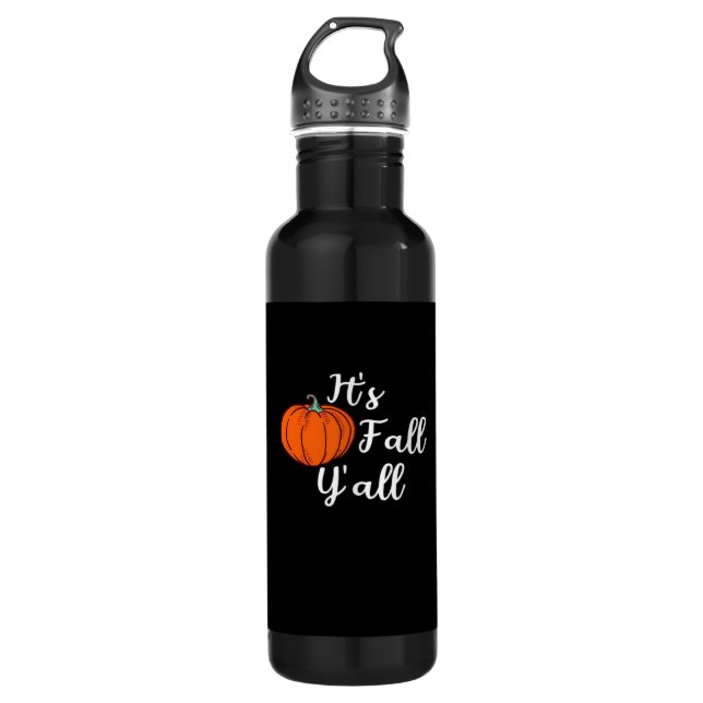 It’s Fall Y’all Cute Fall Aesthetic Style Edelstahlflasche (Vorderseite)