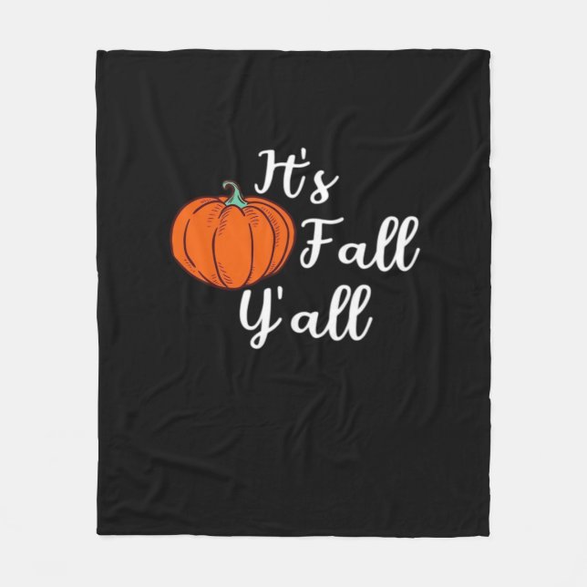 It’s Fall Y’all Cute Fall Aesthetic Style Fleecedecke (Vorderseite)