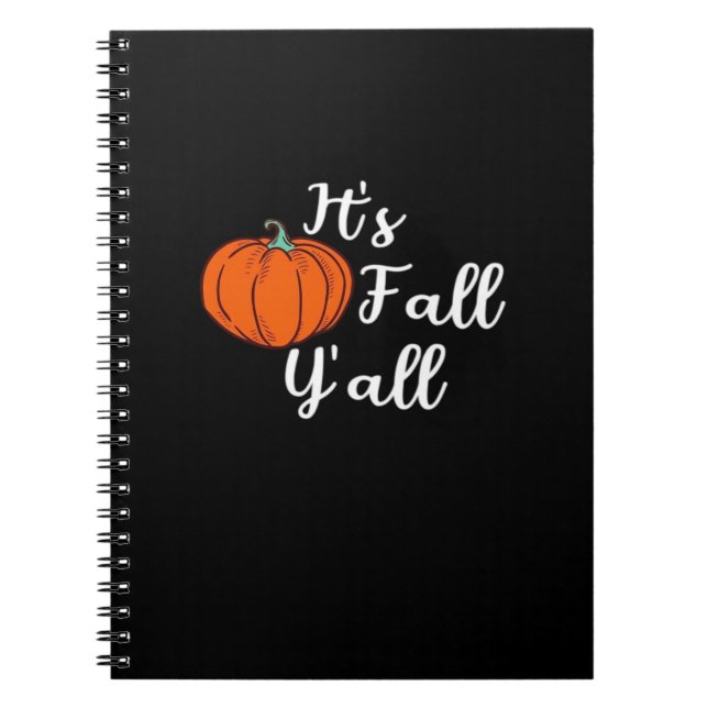 It’s Fall Y’all Cute Fall Aesthetic Style Notizblock (Vorderseite)