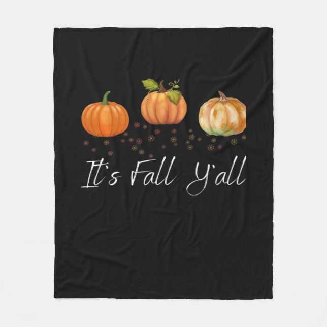 It’s Fall Y’all Funny Quote Fleecedecke (Vorderseite)
