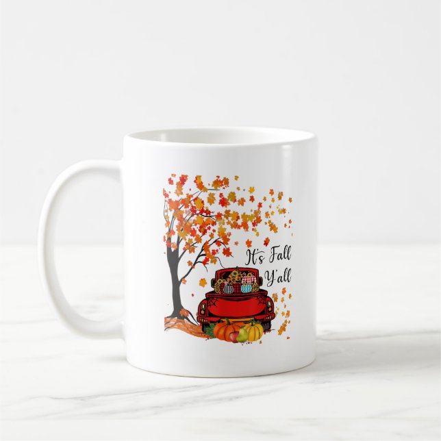 It’s Fall Y’all Pumpkin Leopard Fall Season Autumn Kaffeetasse (Links)