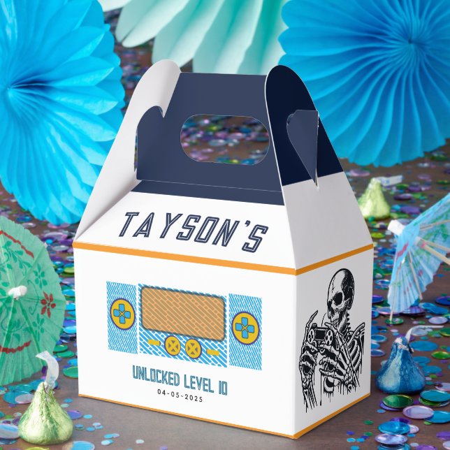 It’s Game On Skull  – Video Game Birthday Party  Geschenkschachtel (Party)