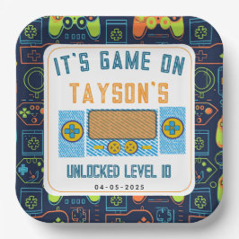It’s Game On – Video Game Birthday party Pappteller