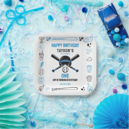 It’s Game Time Baseball 1st Birthday – Fun Kids  Pappteller