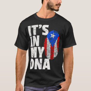 IT_S IN MEINE DNA Puerto Rico Flaggenstaatenkonfer T-Shirt