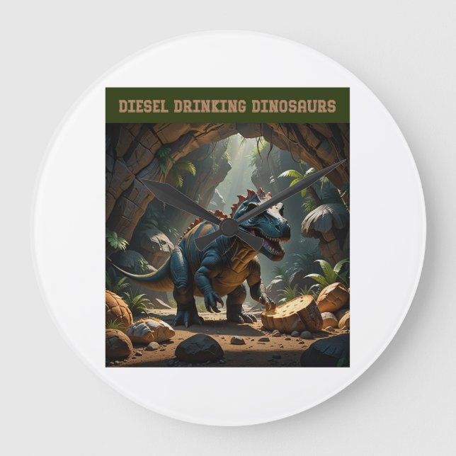 It’s Just Bread Große Wanduhr (Vorderseite)