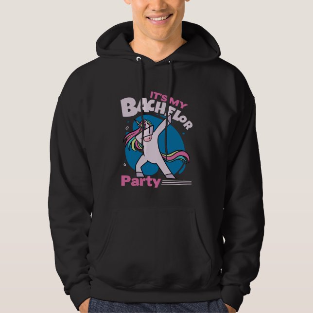 It s My Bachelor Party For Men Naughty Groom Hoodie (Vorderseite)