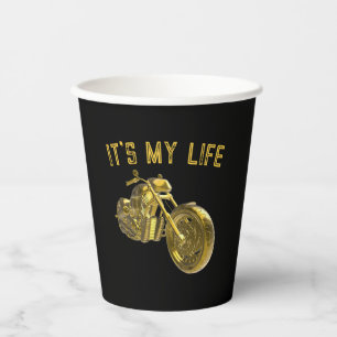 „It’s My Life“: Golden Bike 3D - Pappbecher