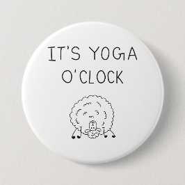 It’s Yoga O’Clock Sheep Button