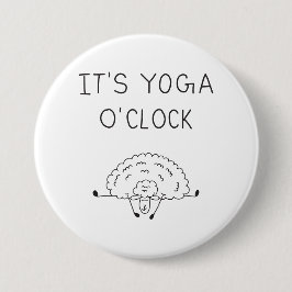 It’s Yoga O’Clock Sheep Button