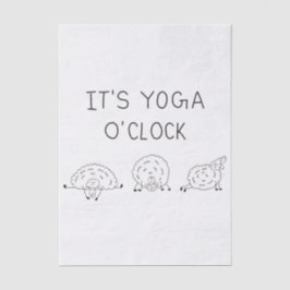 It’s Yoga O’Clock Sheep Seidenpapier