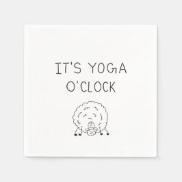 It’s Yoga O’Clock Sheep Serviette