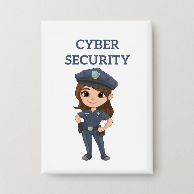 IT-Sicherheit: Digitaler Verteidiger Button (Vorderseite)