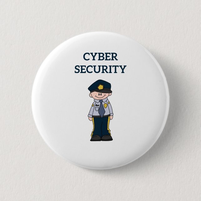 IT-Sicherheit: Digitaler Verteidiger Button (Vorderseite)