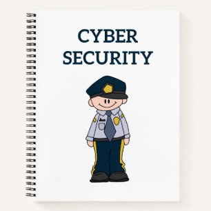 IT-Sicherheit: Digitaler Verteidiger Notizbuch