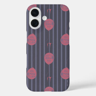 IT - Sie schwimmen zu ballon Streifenmuster iPhone 16 Hülle