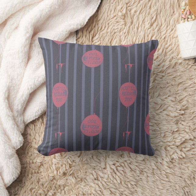 IT - Sie schwimmen zu ballon Streifenmuster Kissen (Decke)
