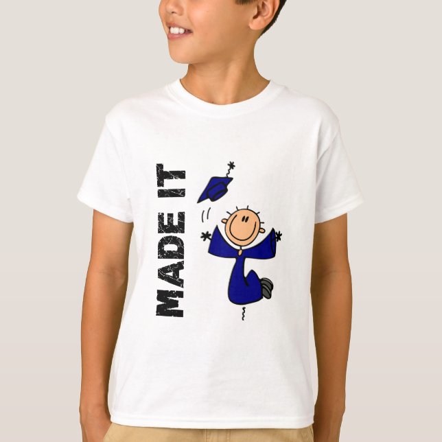 IT-Strichmännchen-Abschluss T-Shirt (Vorderseite)