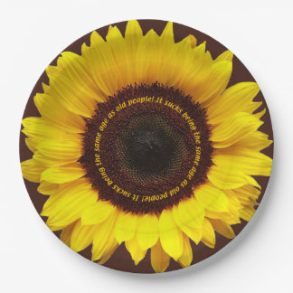 It Sucks Being The Same Age Old People Sunflower Pappteller