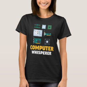 IT-Support Computerprogrammierer Computer-Flüste T-Shirt
