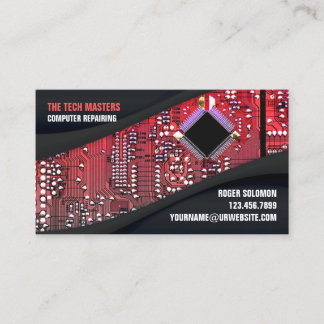 IT Support Services Business Card Template Visitenkarte