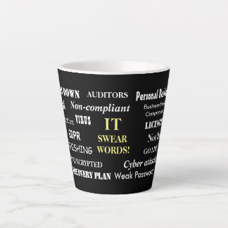 IT Swear Words Funny CIO Computing Geschenk Milchtasse