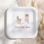 It Takes A Village Hand Drawn Baby Shower Pappteller<br><div class="desc">Baby shower paper plates to match our It Takes A Village Gender Neutral Baby Shower collection. This paper plate features a hand-drawn scene of a town, with different buildings, shops, trees, a pushchair, and more. The illustration is in a simple, pencil style. Add a sweet touch to your baby shower...</div>