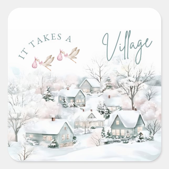 it takes a village stickers (Vorderseite)