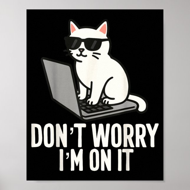 IT-Tech-Humor Arbeitsplatz-Meme Help Desk-Speziali Poster (Vorne)