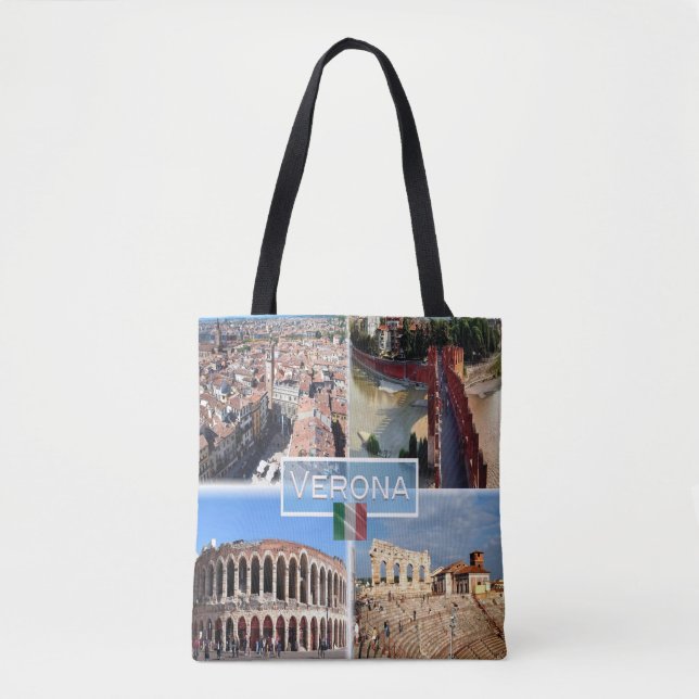 IT Verona - Arena Interne Castelvecchio Brücke Tasche (Vorderseite)
