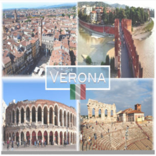 IT Verona - Arena Internes Castelvecchio Brücke Aufkleber