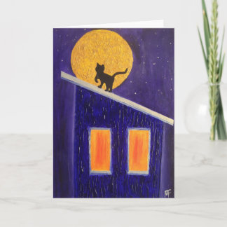 It was A Moonli Night - Greeting Card Karte