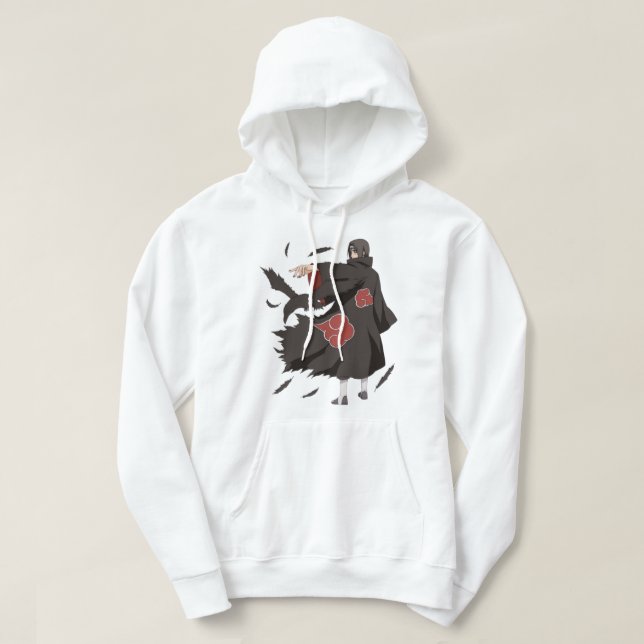 Itachi Uchiha Sharingan Hoodie – Ninja Geist Desi (Design vorne)
