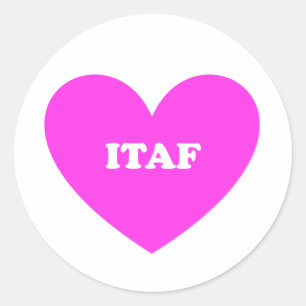 Itaf Runder Aufkleber