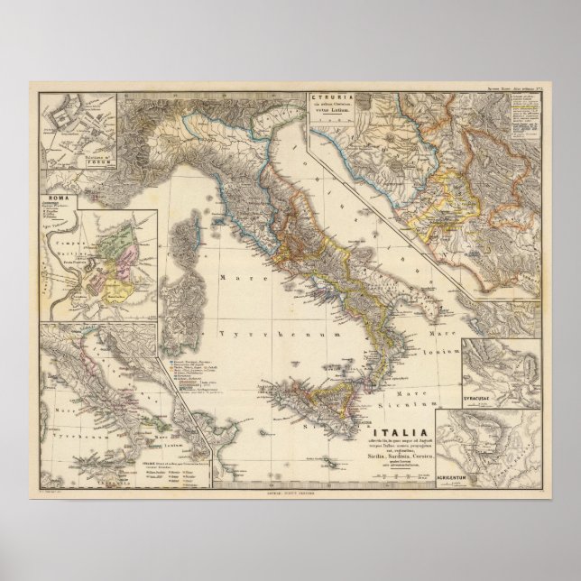 Italia adiectis poster (Vorne)