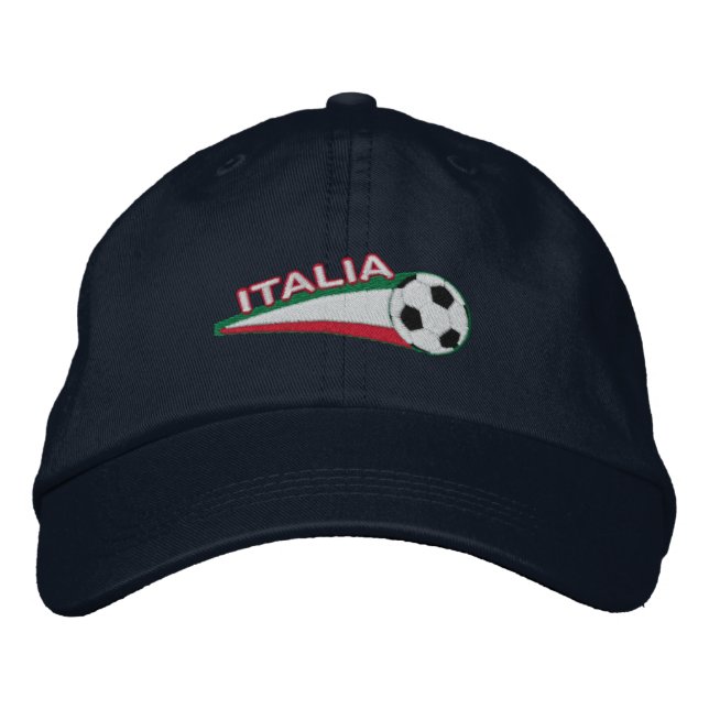 Italia azzurri casquette de baseball brodé (Devant)