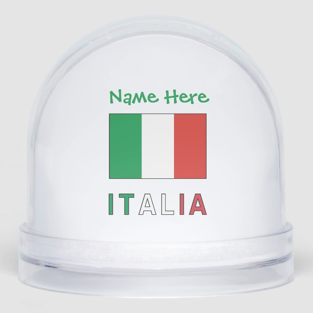 Italia Bandiera Italiana Green Personnalisé (Avant)