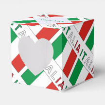 Italia e Bandiera Italiana Tiled Green Personalize