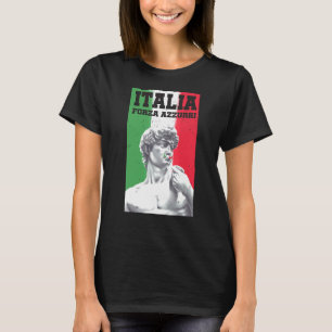 Italia Forza Azzurri Italien Liebe Fußball Fußball T-Shirt