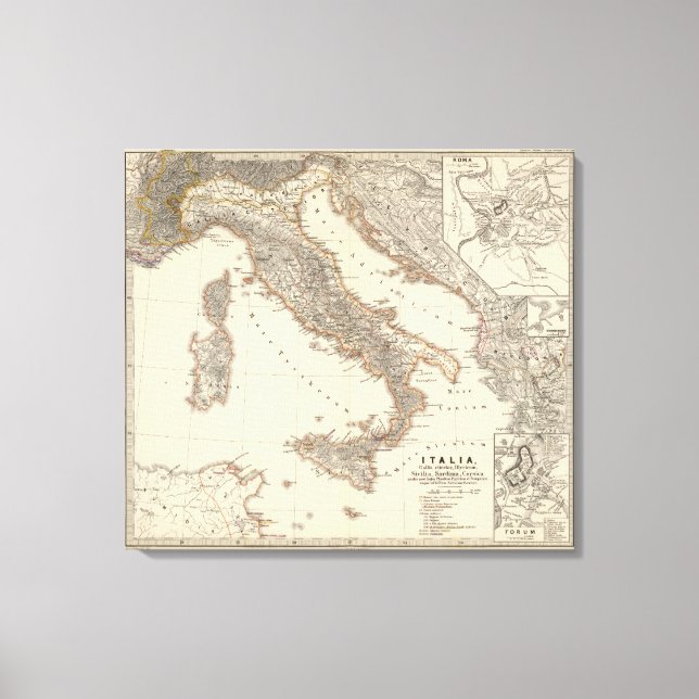 Italia, Gallia citerior, Illyricum, Sicilia Leinwanddruck (Vorderseite)
