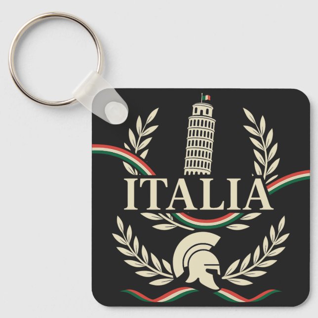 Italia Heritage Crest Schlüsselanhänger (Vorderseite)