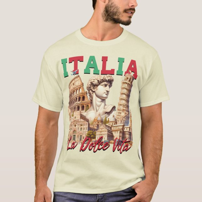 Italia La Dolce Vita T-Shirt (Vorderseite)