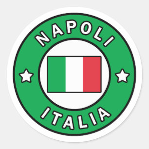 Italia Napoli Runder Aufkleber