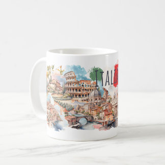 Italia-Reisebecher Italienischer Lebensstil-Gesche Kaffeetasse