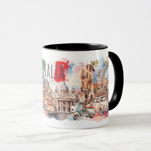 Italia-Reisebecher Italienischer Lebensstil-Gesche Tasse